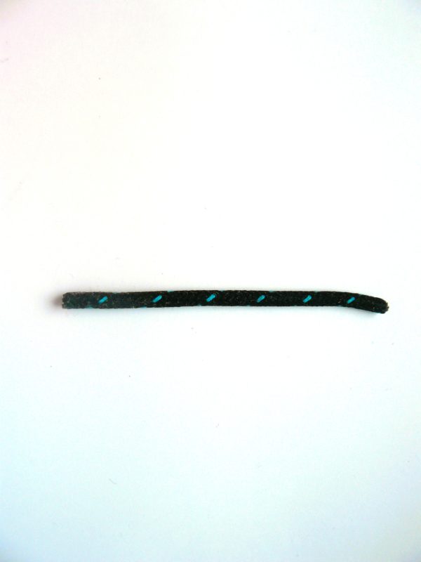 Průřez 1,5 mm - černý, tyrkysový proužek/B