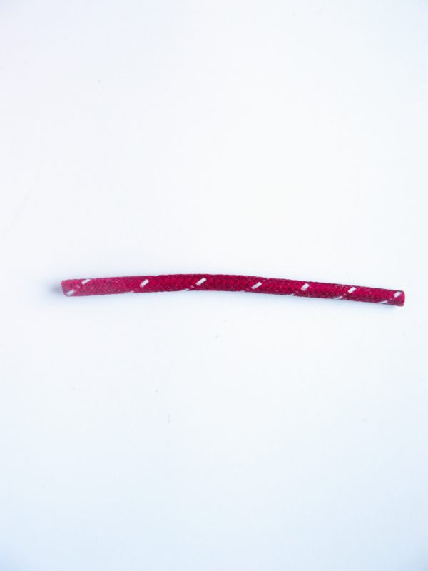 Průřez 1,5 mm - vínový červený, bílý proužek/B