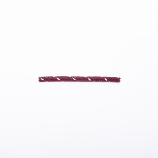 Průřez 1,5 mm - bordo, bílý proužek/B